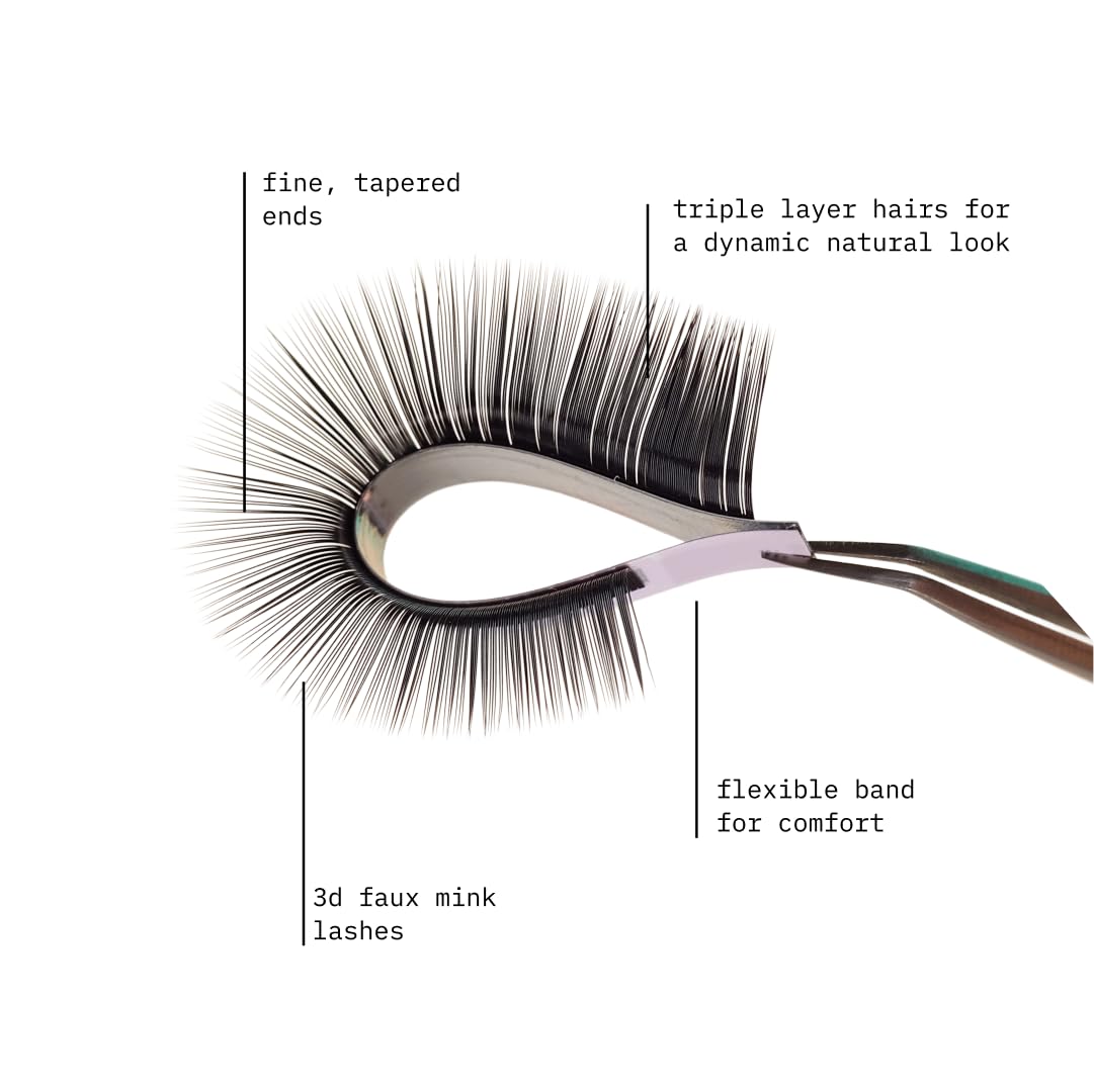 KARA BEAUTY Fabulashes 3D Faux Mink False Eyelashes KA5200-5 Identical Pairs Multi-Pack Cat Eye Lashes, Wispy Fluffy Strip Lashes, Fake Eyelashes for Natural Look, Eyelashes Makeup, Reusable