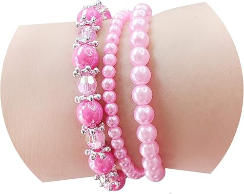 Miniatura 6 de Elesa Miracle Juego de 36 pulseras de cuentas para niñas y adolescentes, juego de pulsera de juego de simulación, Policarbonato, No es una piedra