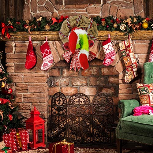 Guirlandas de Natal para porta da frente, guirlanda de serapilheira de ladrão de Natal, guirlanda de