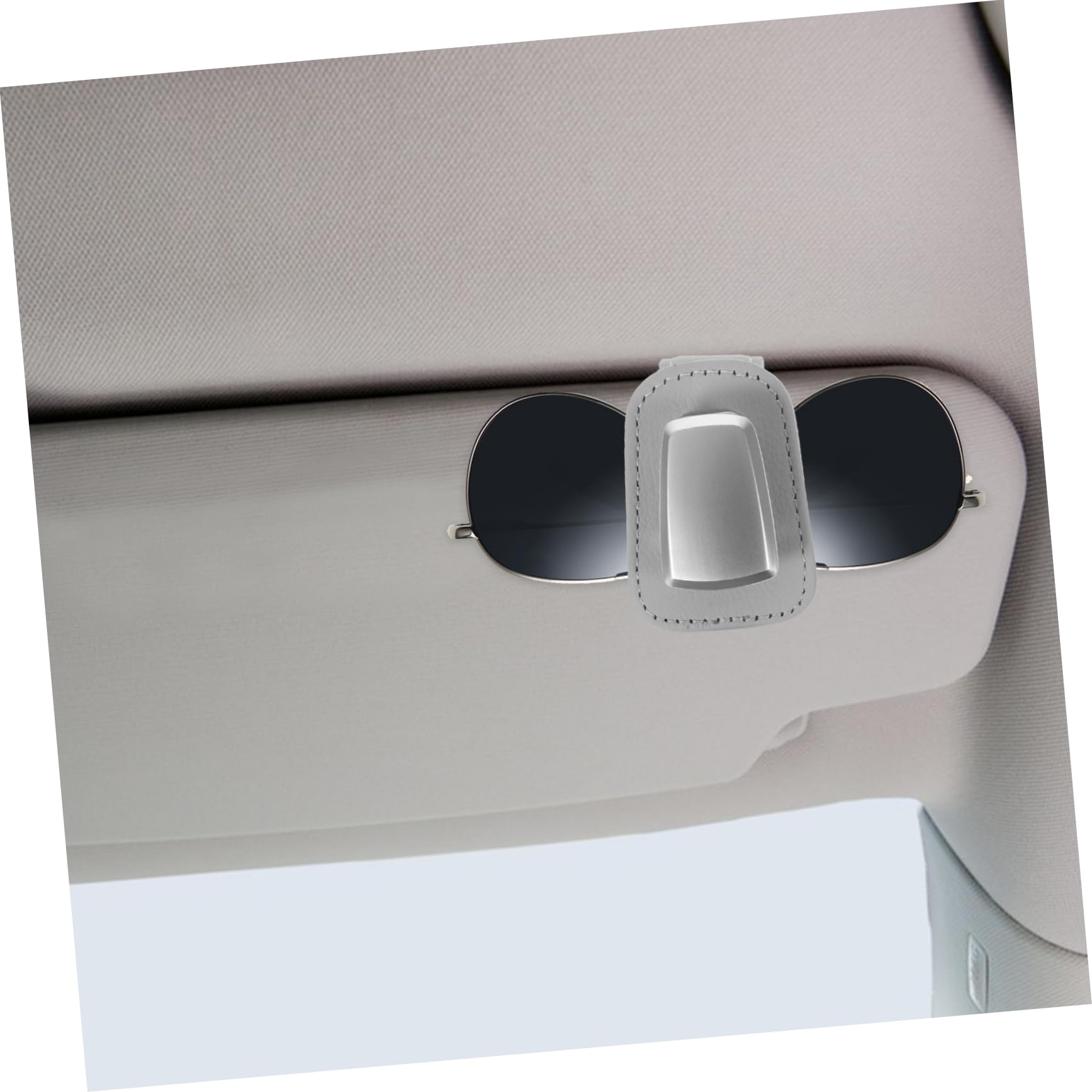Gatuida 3piezas Soporte para Gafas De Coche Clip para Visera Organizador Duradero De Lentes y Tarjetas Protección contra Caídas y Arañazos Diseño Inteligente para Vehículos