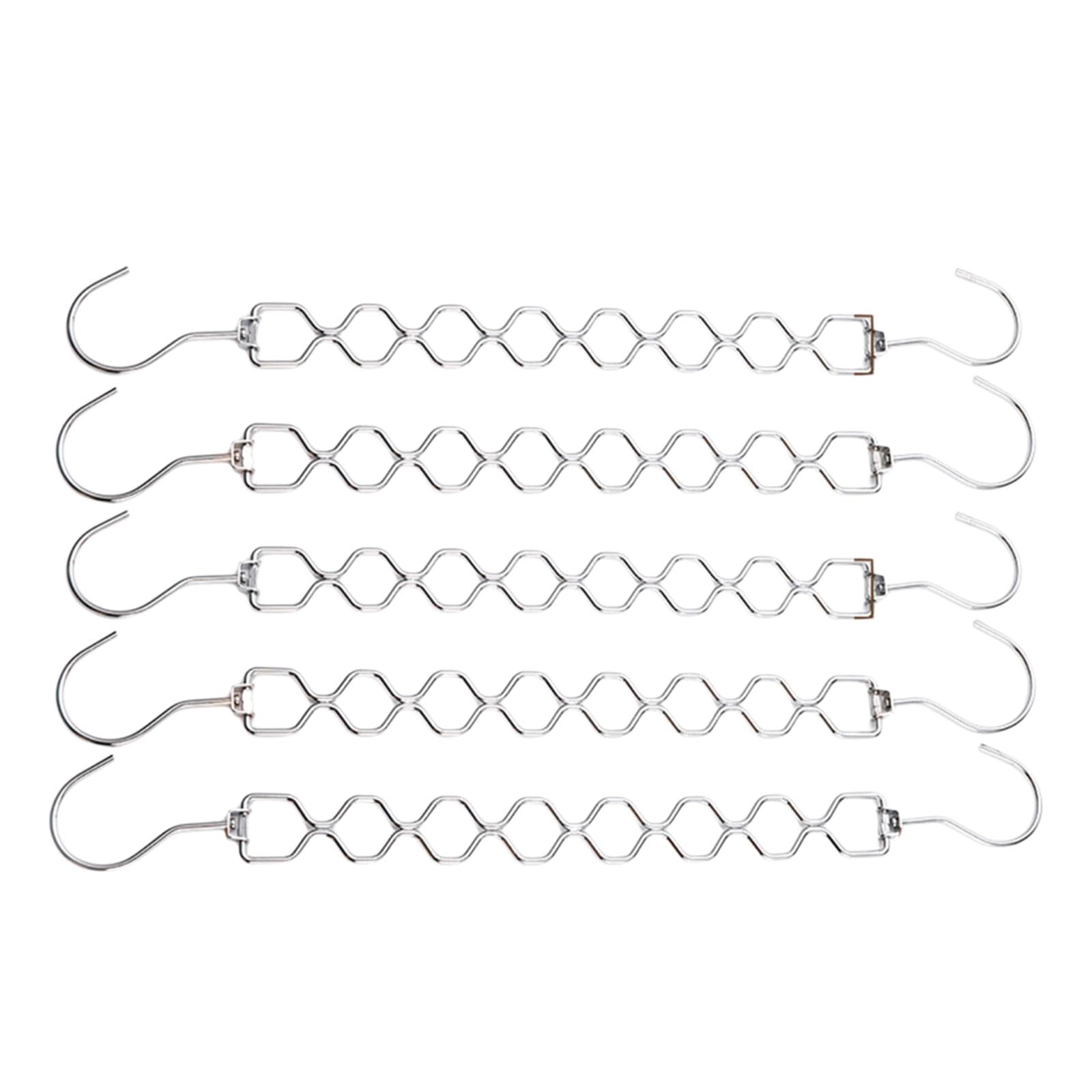 Buxuaaaa 5 Pieces 360 Degree Swivels Diamonds Clothes Storage Rack Portable for Organizing Clothes in Wardrobes and Closets Creative Storage Hanger