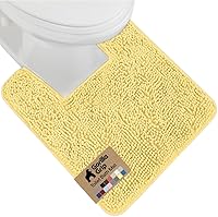 Vista 94 de GORILLA GRIP Alfombra de Baño 44x26, Chenilla Suave Absorbente, Tapetes de Microfibra de Secado Rápido, Respaldo de Goma Lavables Alfombras de Ducha
