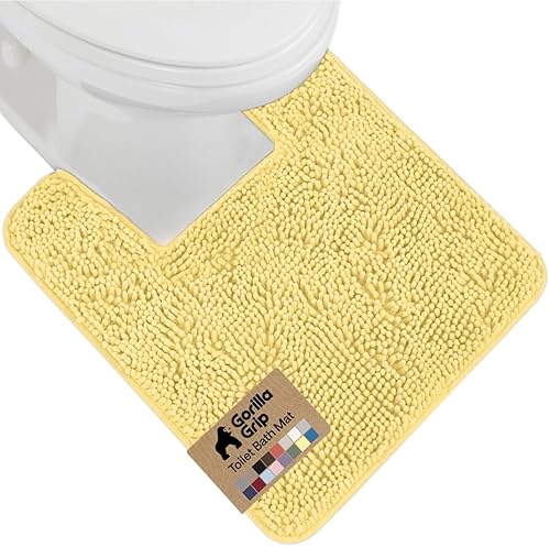 Miniatura 93 de Gorilla Grip - Tapete de baño de 60 x 24 pulgadas, de felpilla gruesa, suave y absorbente, secado rápido, de microfibra, con reverso de caucho