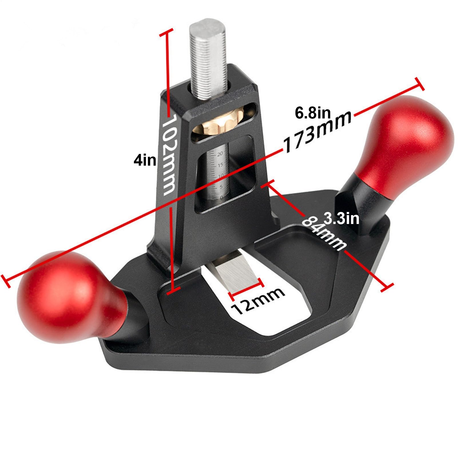 Ręczny Strug do Drewna Regulowane Urządzenie Do Precyzyjnego Rowkowania | Frez Stolarski Do Płaszczyzn Dla Profesjonalistów, Stolarzy, Mężczyzn, Kobiet, do Rzemiosła