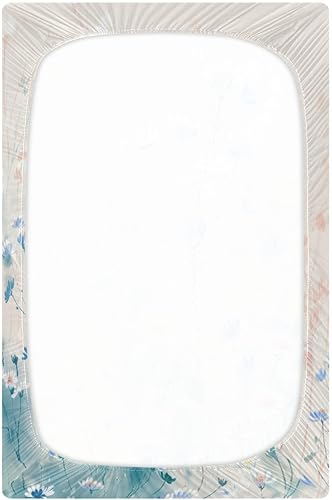 Miniatura 3 de Kigai Fitted Crib Sheet for Boys & Girls Daisy Pattern Soft Breathable Unisex Baby Sheets for Standard Crib and Toddler Mattresses 39 x 27 in