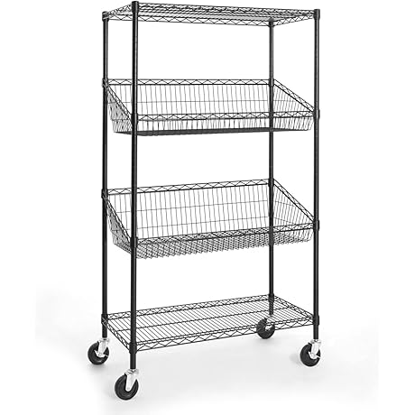 CAPHAUS NSF Commercial Industrial-Grade Wagon Shelves for Maximum Storage Efficiency