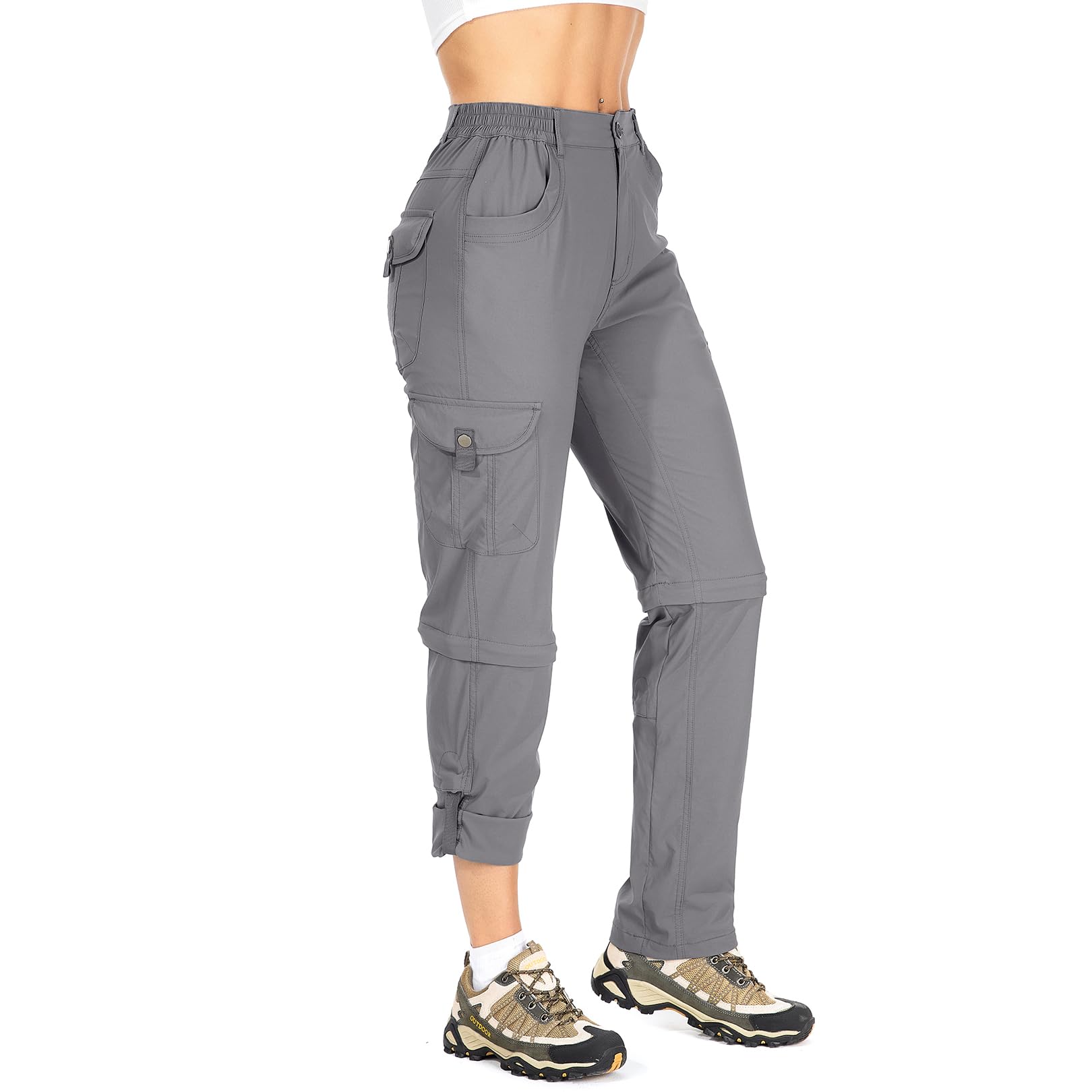 Women's Hiking Pants Convertible Quick Dry Lightweight Zip Off Fishing Safari Pants