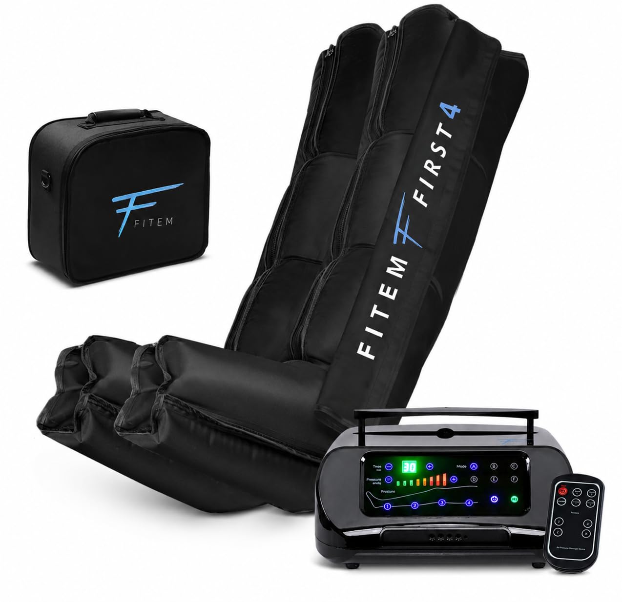 Bottes de pressothérapie jambes FITEM – Jambe lourde & drainage lymphatique | Amélioration Circulation sanguine jambe, massage fluide, confort toutes morphologies, utilisation simple, SAV français