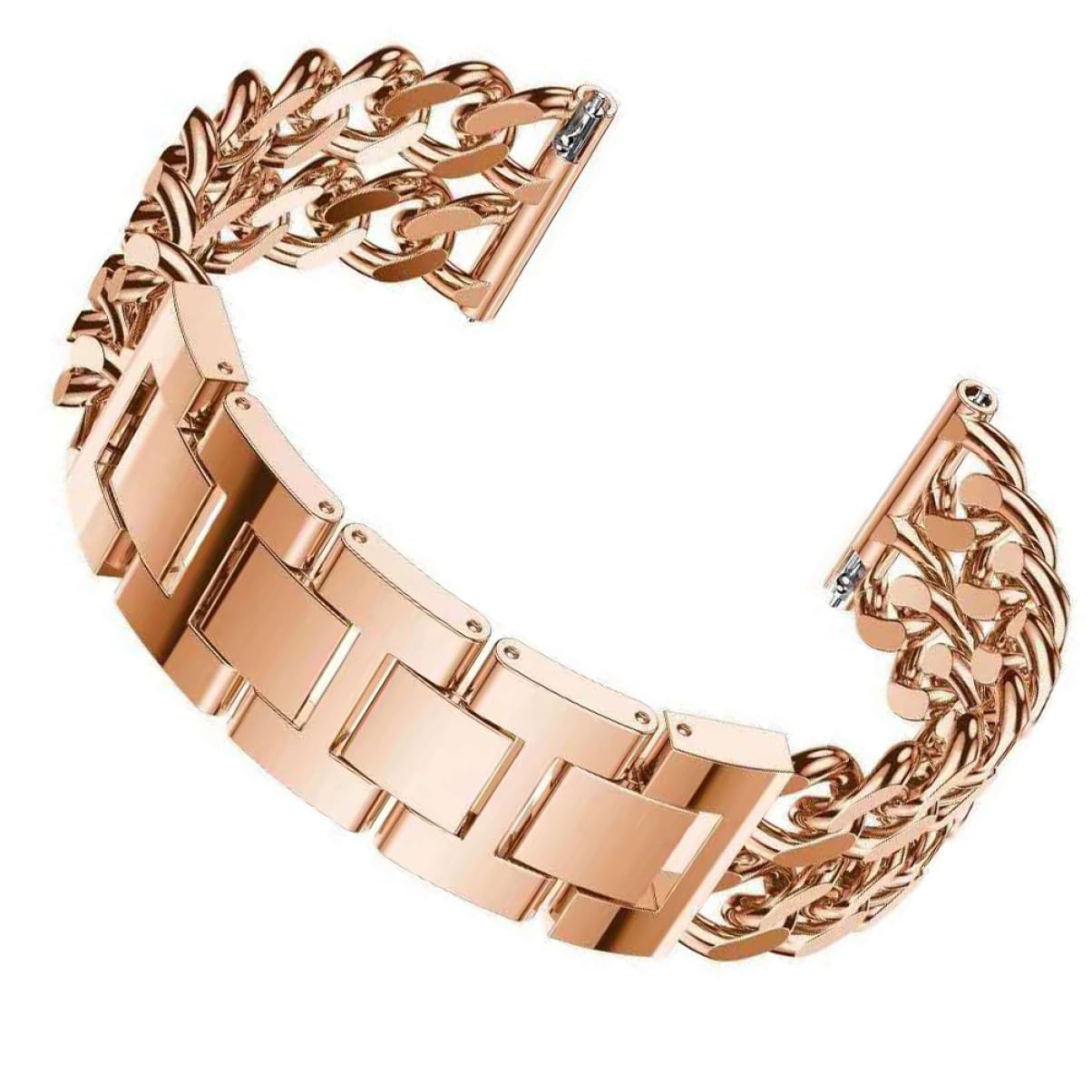 Gadpiparty sangle montre partie fournitures de montre watch montré bracelet montres bracelet de montre professionnel pièce de montre élégante Alliage de zinc Rose Gold