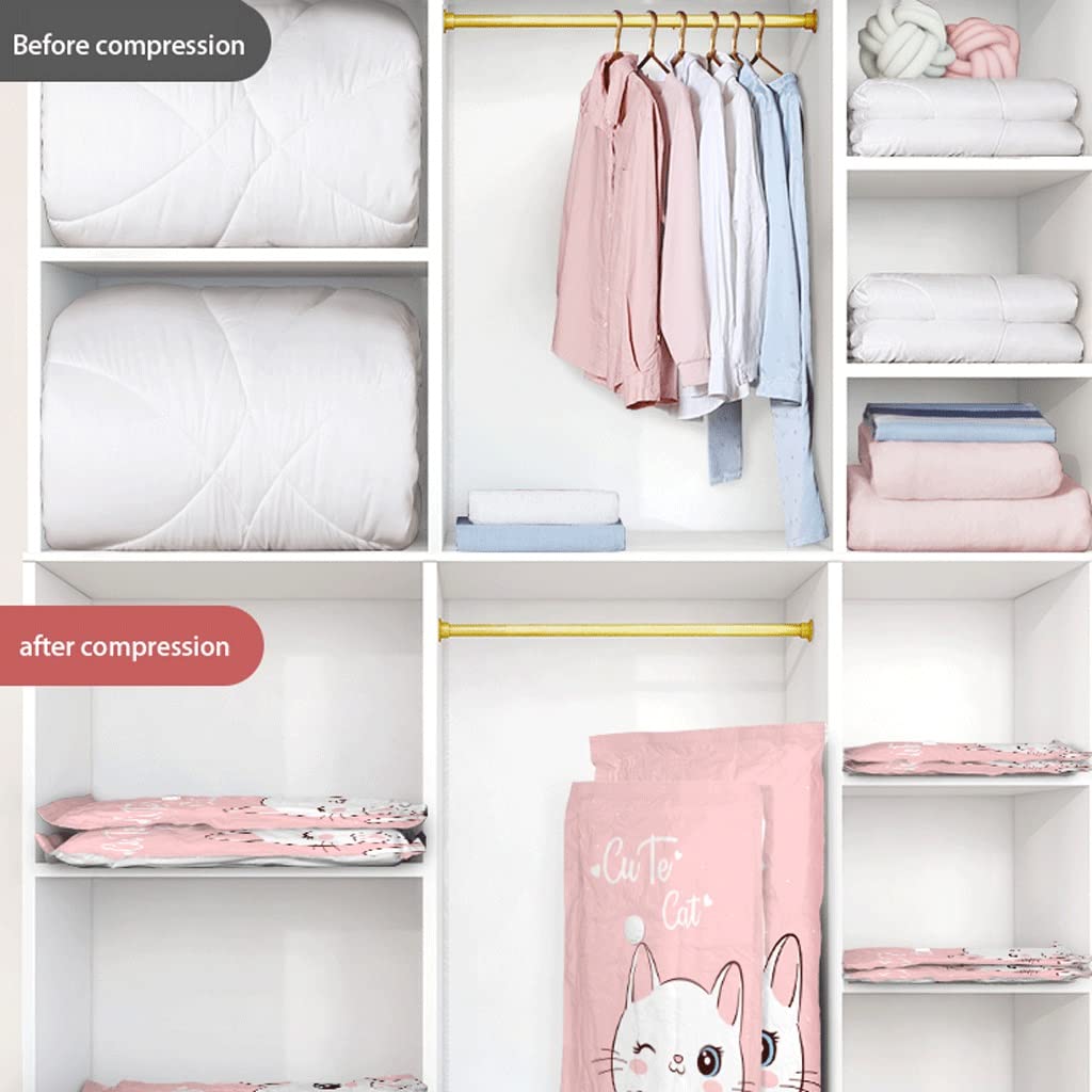 Amazon｜HOLIDYOYO 真空収納バッグ 真空圧縮バッグ 60×80cm 環境保護素材 大容量 衣類 毛布 羽毛布団保管用 省スペースオーガナイザー  衣替え｜圧縮袋 オンライン通販 真空収納バッグ 8個入り 衣類の収納スペースを80%節約 - 毛布、寝具、衣類用の真空シーラーバッグ - クローゼット収納用圧縮シー