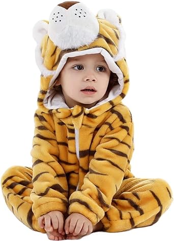 QIAONIUNIU Halloween Baby Green Dinosaur Costumes Toddler Outfit Infants Cosplay Romper 1-60 Months