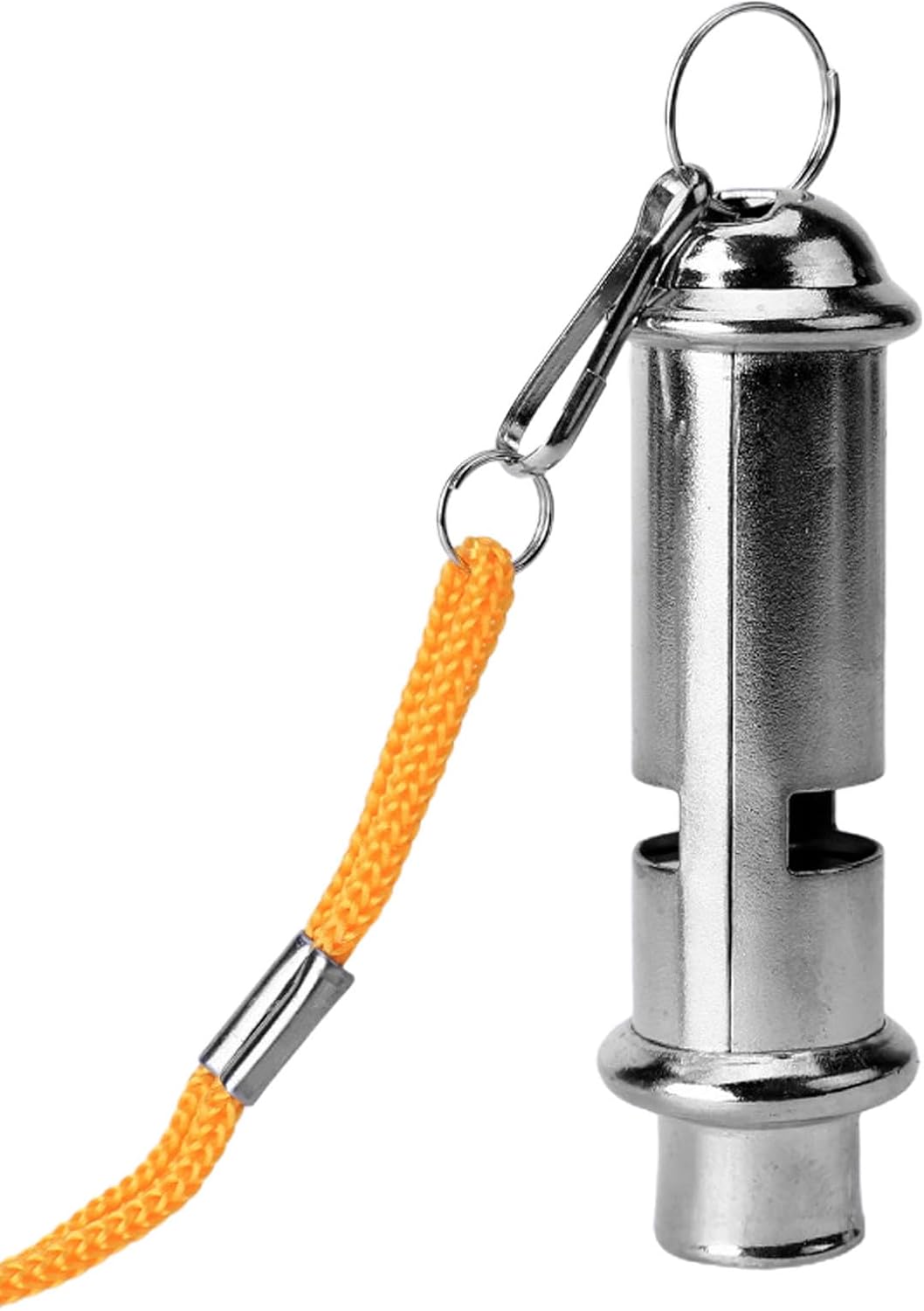 Metal Whistle - Stainless Steel Sports Whistle with Lanyard - Loud Clear Sound Metal Whistles for Referees, Coaches PE Teachers, Training Whistlee for Dog Training, Gym and Use