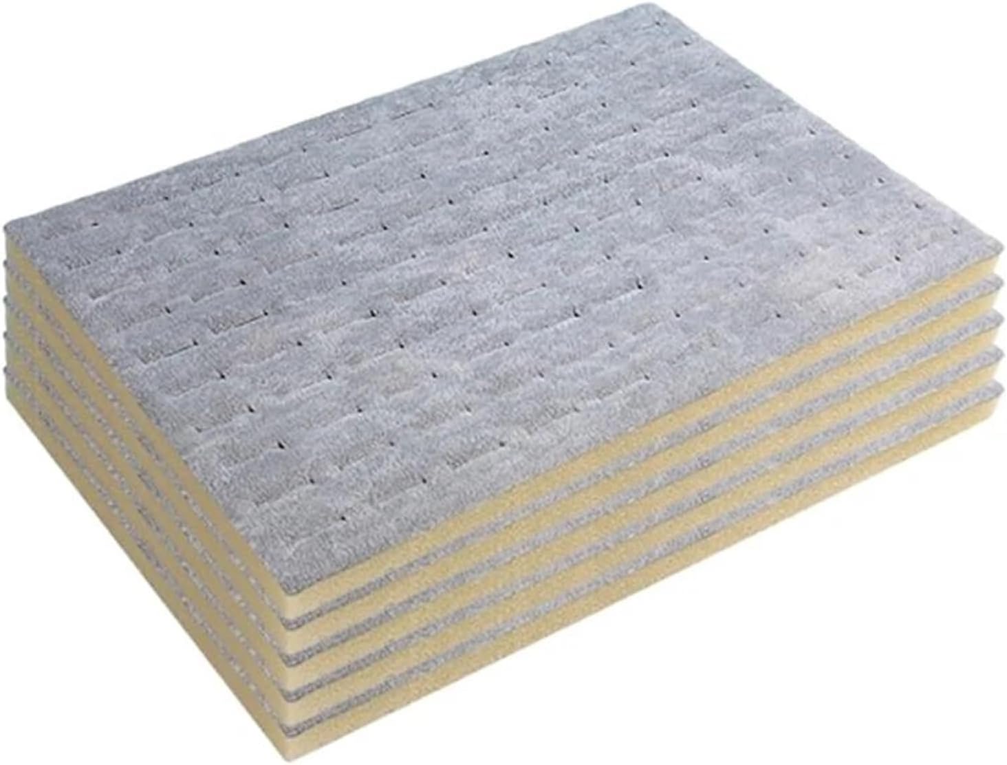 Jewelry Foam Tray Inserts Liners 20 Pcs Jewelry Tray Foam Inserts Sturdy Sponge Home Accessory For Earrings Necklace Rings Display Box(Gray)