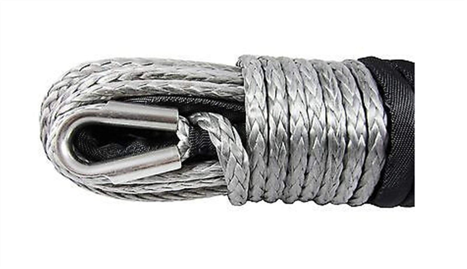 10mm X 28M Winch Winch Fiber 4x4 4WD ATV UTV Off-Road(Nero)