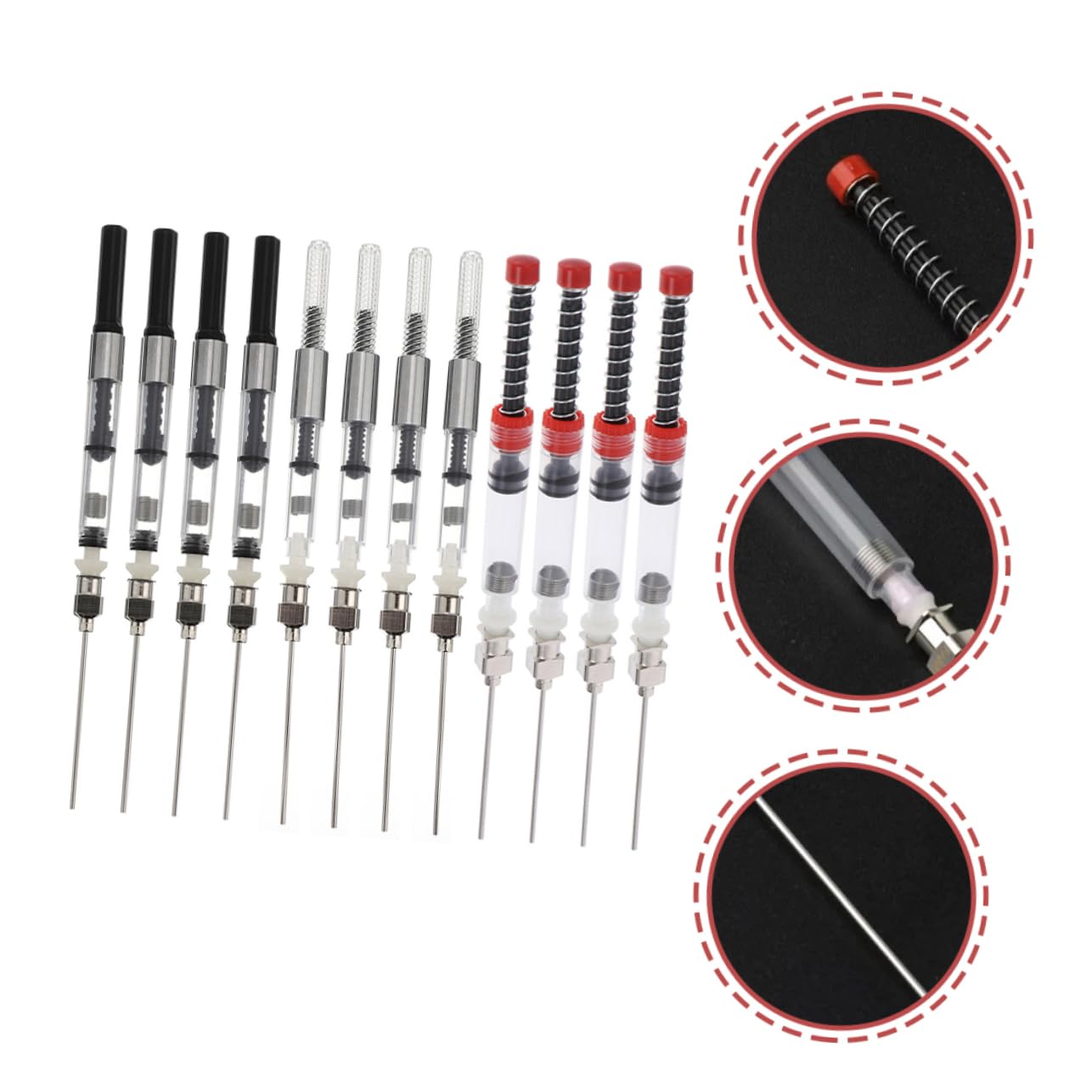 MAGICLULU 48stücke Teiliges Füllfederhalter Tintenfüller Ergonomischer Tintenspring-konverter Aus Edelstahl Für Schule Büro Und Alltag Leicht Und Tragbar Für Stift-nutzer