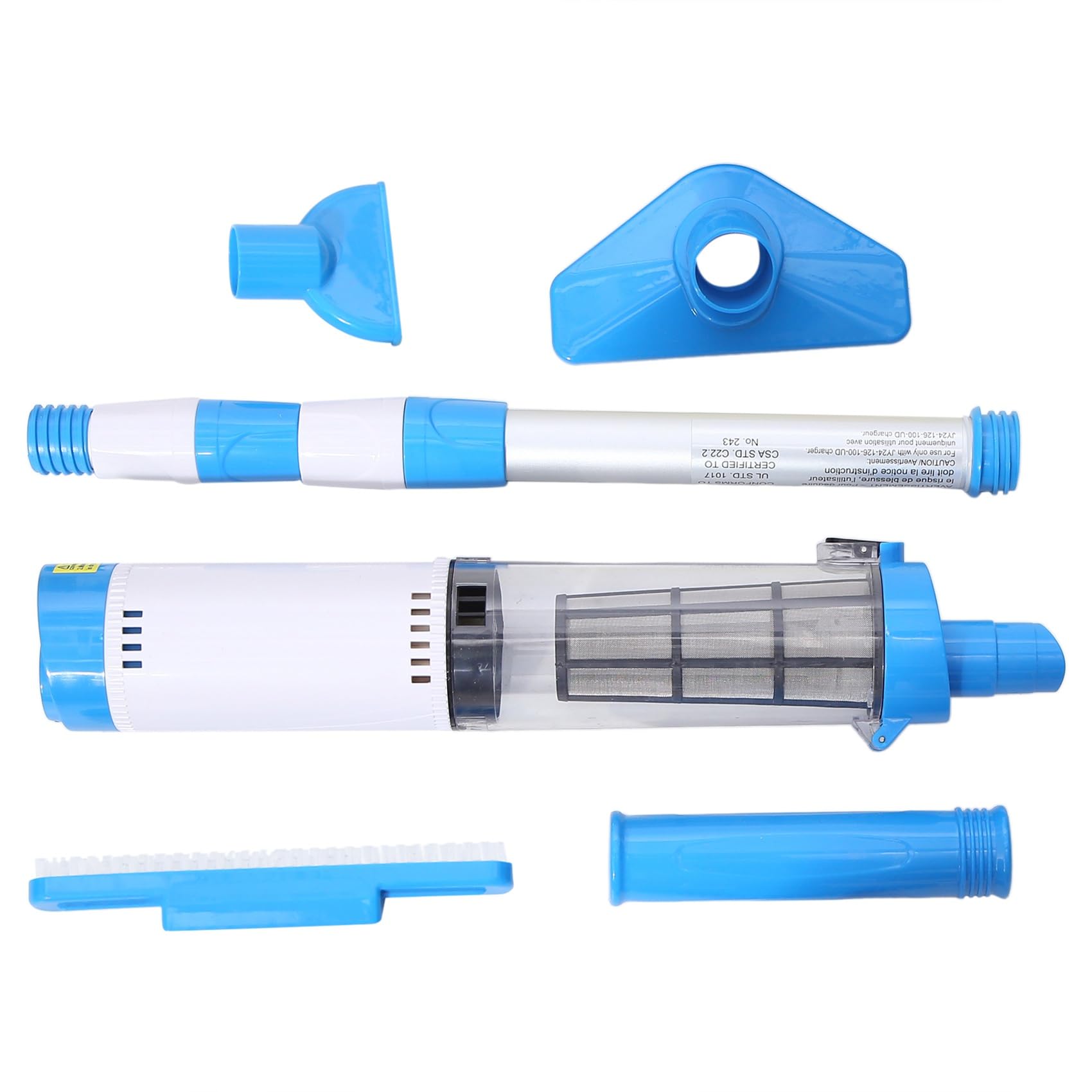 TKOWTB 3-in-1 Cordless Rechargeable Pool Vacuum, Handheld Pool Cleaner for Spas, Small Pools to Clean Sand and Debris Easy Install Easy to Use (US Plug)