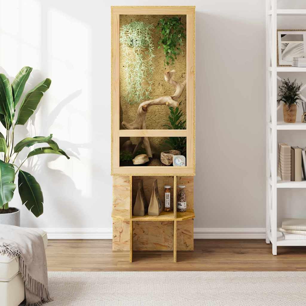 Générique Terrarium Marron 50 x 50 x 130 cm OSB,Articles pour Animaux de Compagnie,Accessoires pour Reptiles & Amphibiens,Terrariums pour Reptiles et Amphibiens,Marron,30.6 KG,3397891