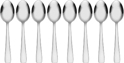 Oneida H083008D Zinc Everyday Flatware Teaspoons, Set of 8