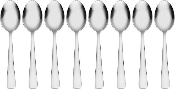 Oneida Zinc Everyday Flatware Teaspoons Set of 8