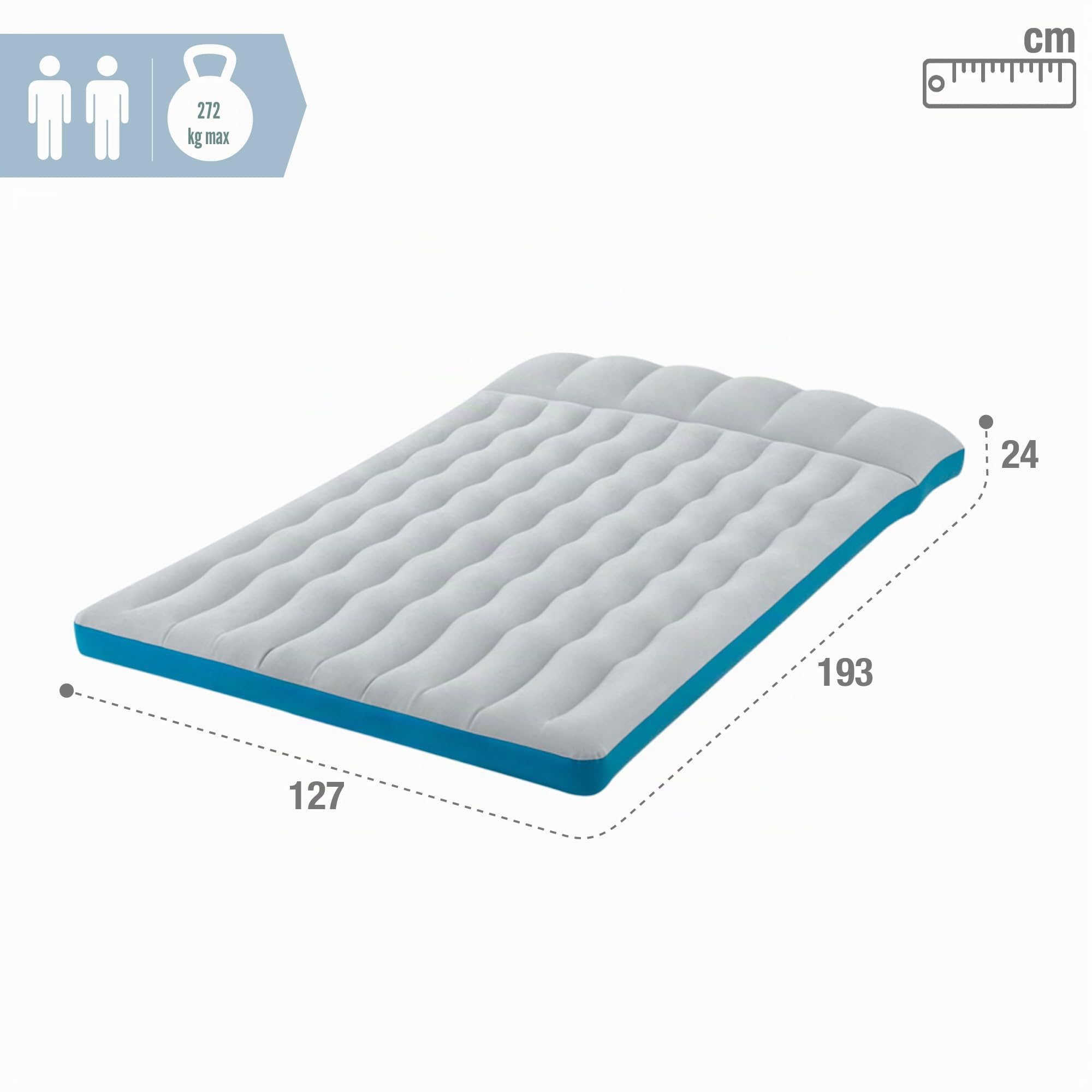 INTEX Matelas gonflable camping 2-pers. 193x127x24cm