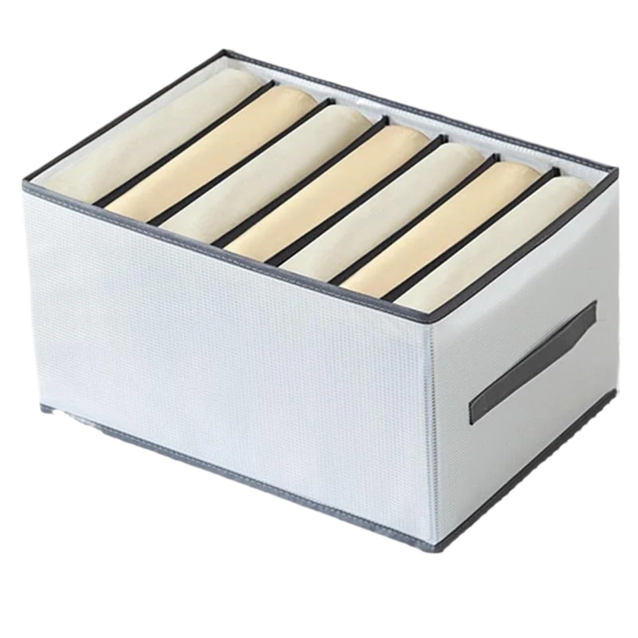 FGUJSUR Wardrobe Organiser Foldable Fabric Drawer Organizer Multi-Compartment Storage Box