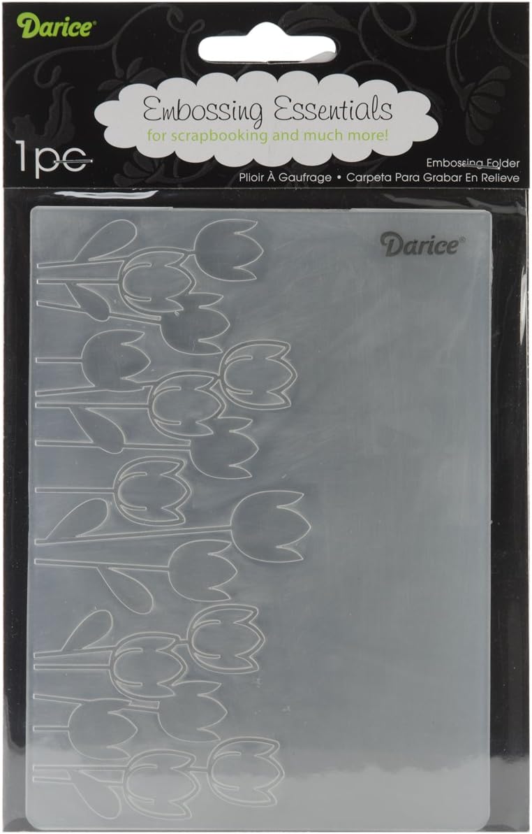 Darice Spring Flowers Embossing Folder, 4 .25 by 5.75-Inch