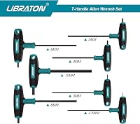 LIBRATON T-fogantyú csavarhúzó készlet, 7 részes metrikus imbuszkulcs szett 2,5-10 mm 2