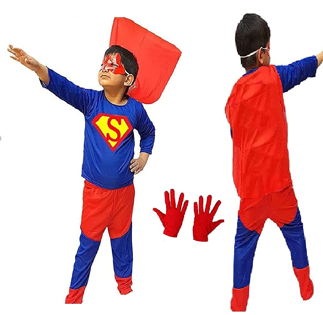 Baby & Sons Complete Superboy Costume with Gloves and Mask (6 Years)