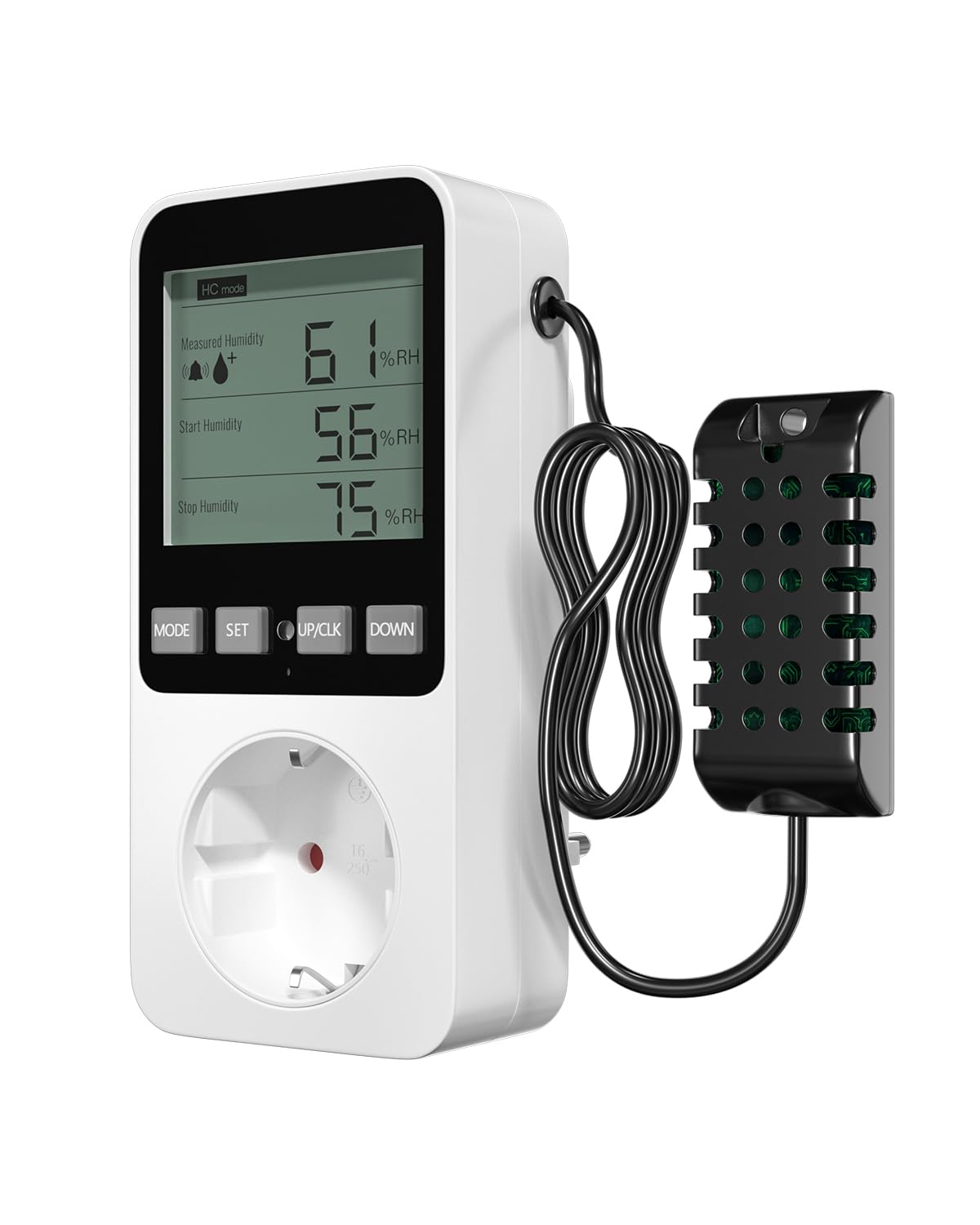 Enchufe Temporizador Programable, Enchufe Programador de Controladores de Temperatura y Humedad con Pantalla LCD con Alarma para Reptiles, Invernadero, Acuario, Champiñón(1 Unidade