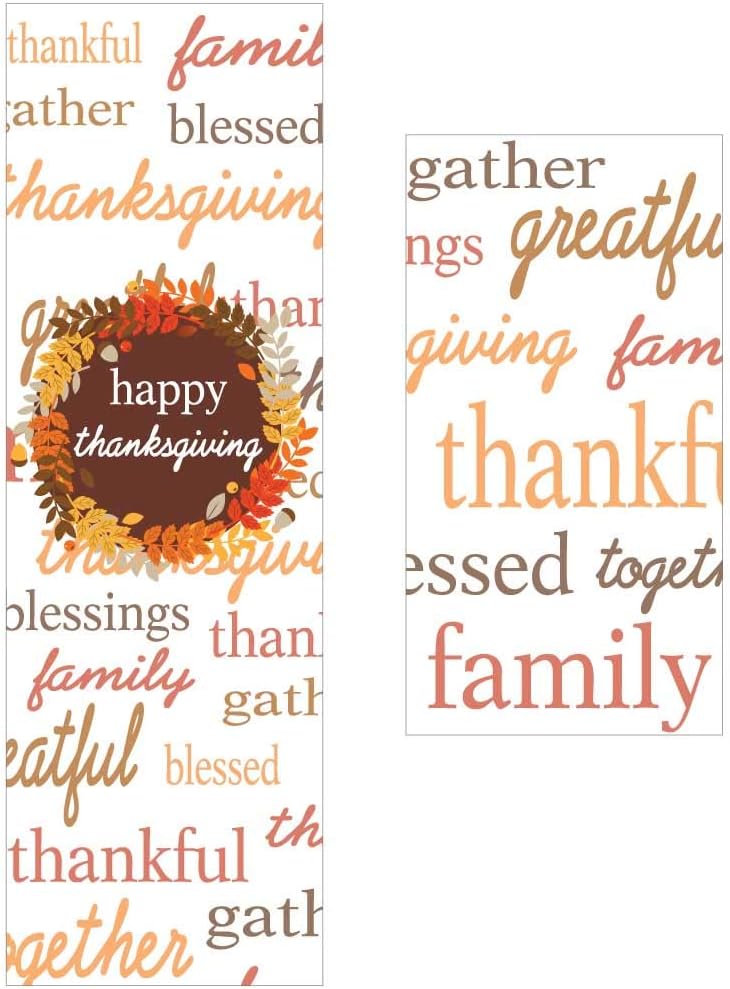 VictoryStore Door Banner: Happy Thanksgiving Door Banner Waterproof Vinyl