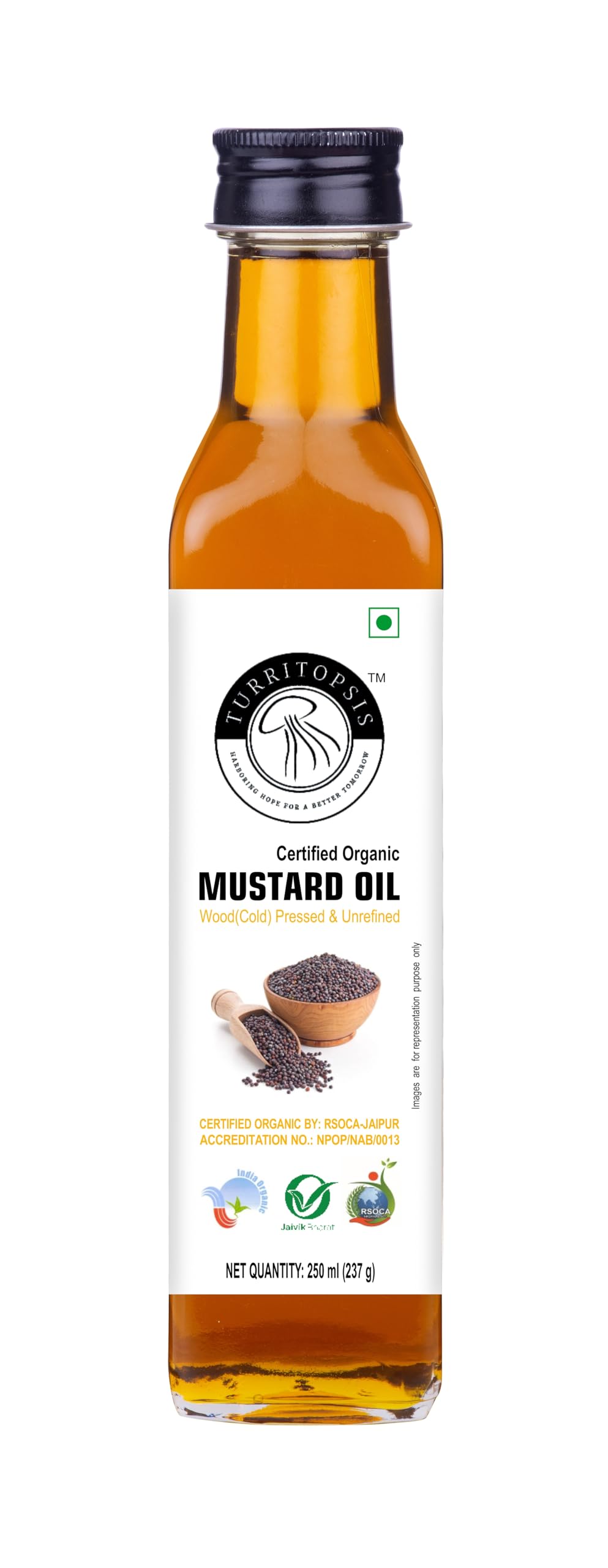 TURRITOPSIS Kachi Ghani Mustard Oil by Kohlu Wood pressed Cold pressed Unrefined Certified Organic Natural Pure Raw Chekku Cooking Oil 250 ml Pack of 1 (B0CVDZZDS6) Amazon Price History, Amazon Price Tracker