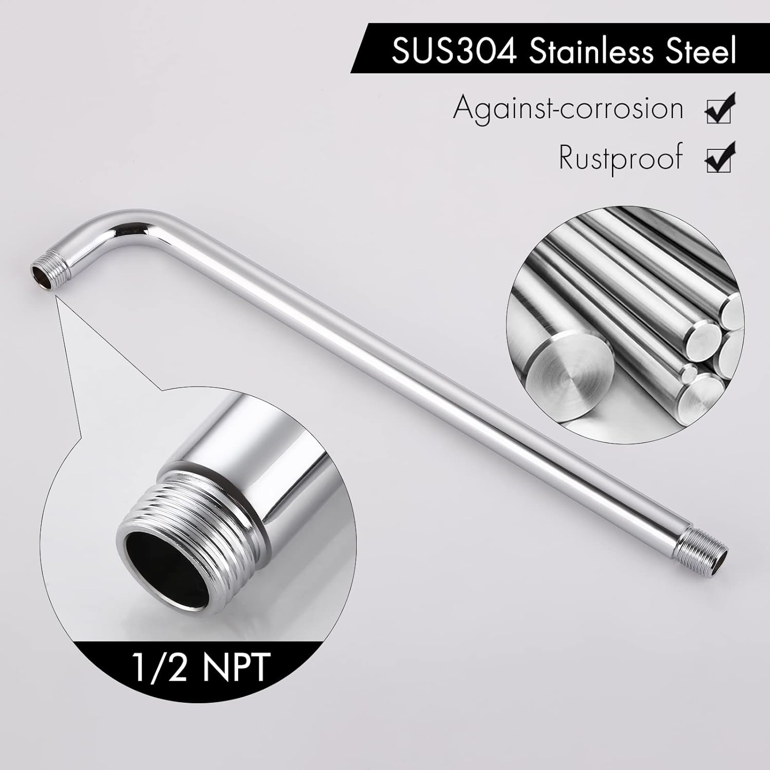 Frее Shірріng Ovеr $50 KES Shower Valve and Trim Kit Rain Shower Head Shower Faucet Set Complete Wall Mount Pressure Balance Shower Fixture Polished Finish, XB6202-CH