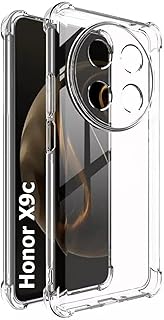 Case for Honor X9C, Ultra Slim Crystal Clear Anti-Scratch Bumper Cover Flexible Soft TPU Anti-Fall Reinforced Corner Shockproof Transparent Phone Case for Honor X9C