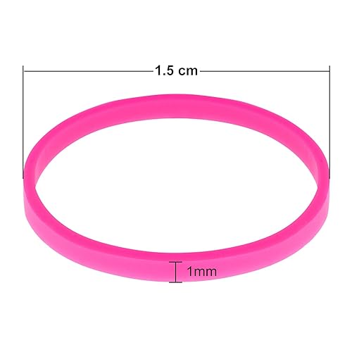 Miniatura 3 de Hicarer Paquete de 1000 mini bandas elásticas suaves para cabello de niños, trenzas de cabello, peinado de boda y más (multicolor)