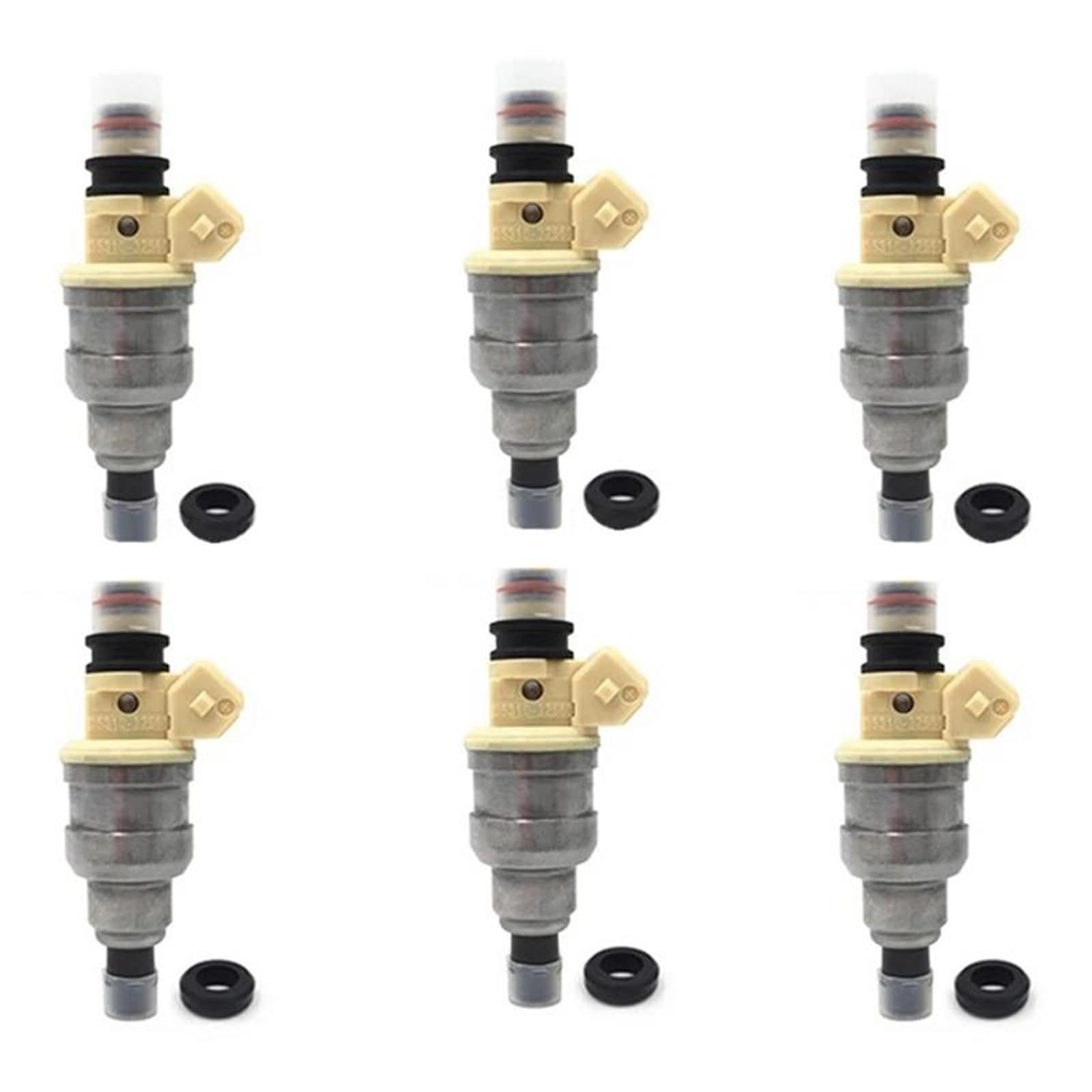 Trfbd 6Pcs 4Pcs Injectors 3531032560 35310-32560 9250930001 Fuel Injector Nozzle For Hyundai For Sonata 3.0L V6 1990~1998 2.4L 1990(6Pcs)
