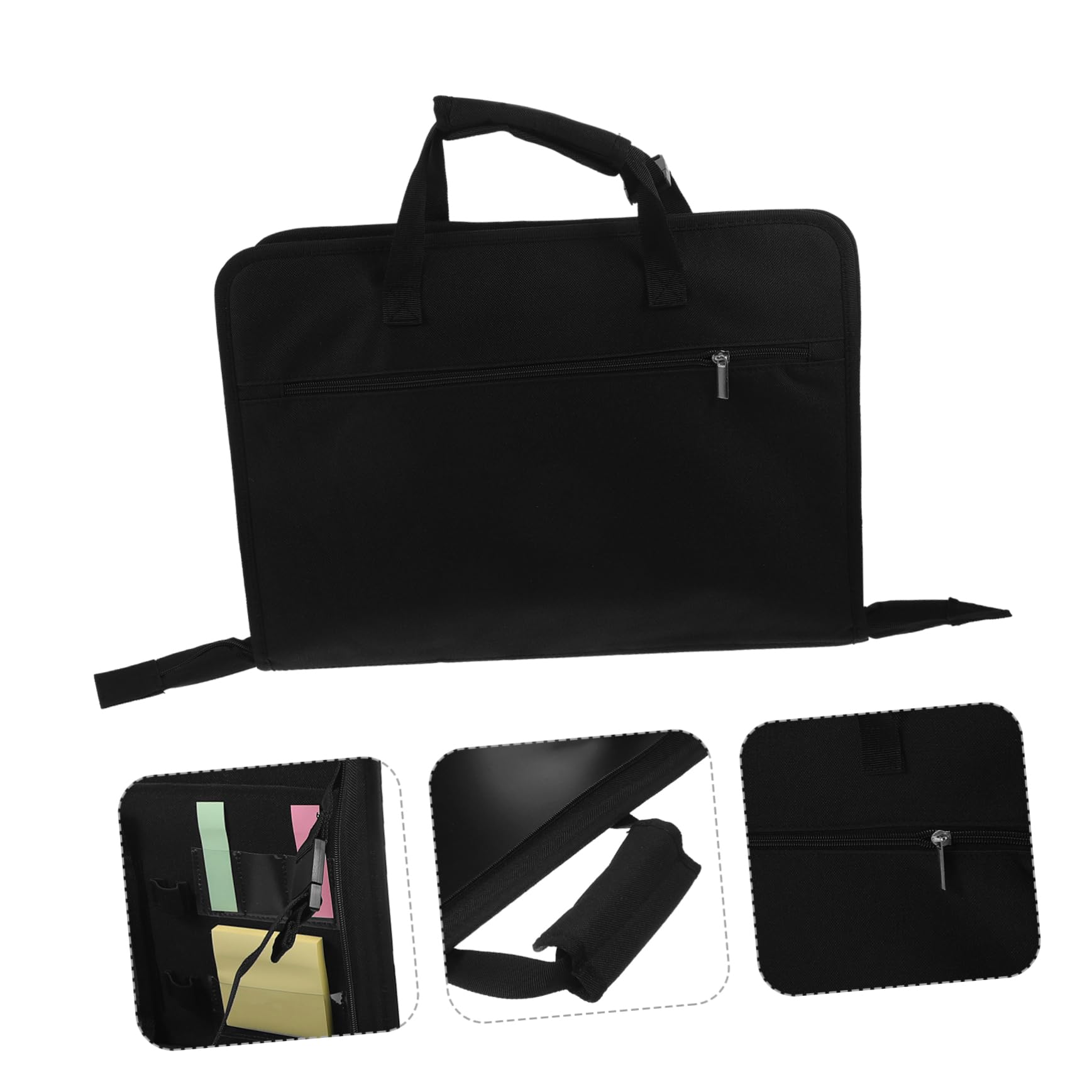 OUNONA Table Pliante Voiture Noire Compacte en Tissu Oxford pour Repas