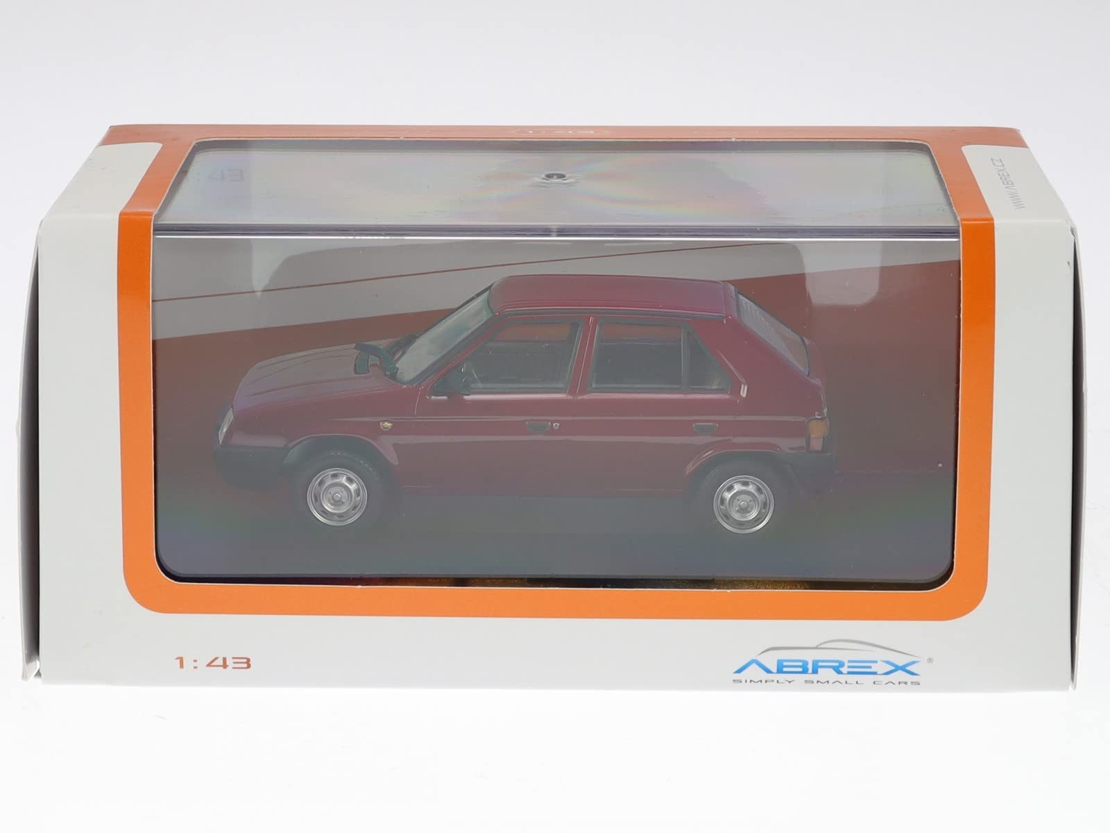 Skoda Favorit 136L 1987 Apollo rot Modellauto 143ABS-708BJ 1:43