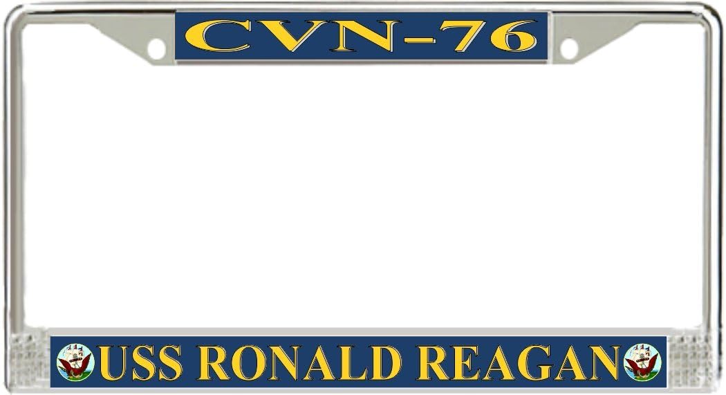 MilitaryBest USS Ronald Reagan CVN-76 License Plate Frame