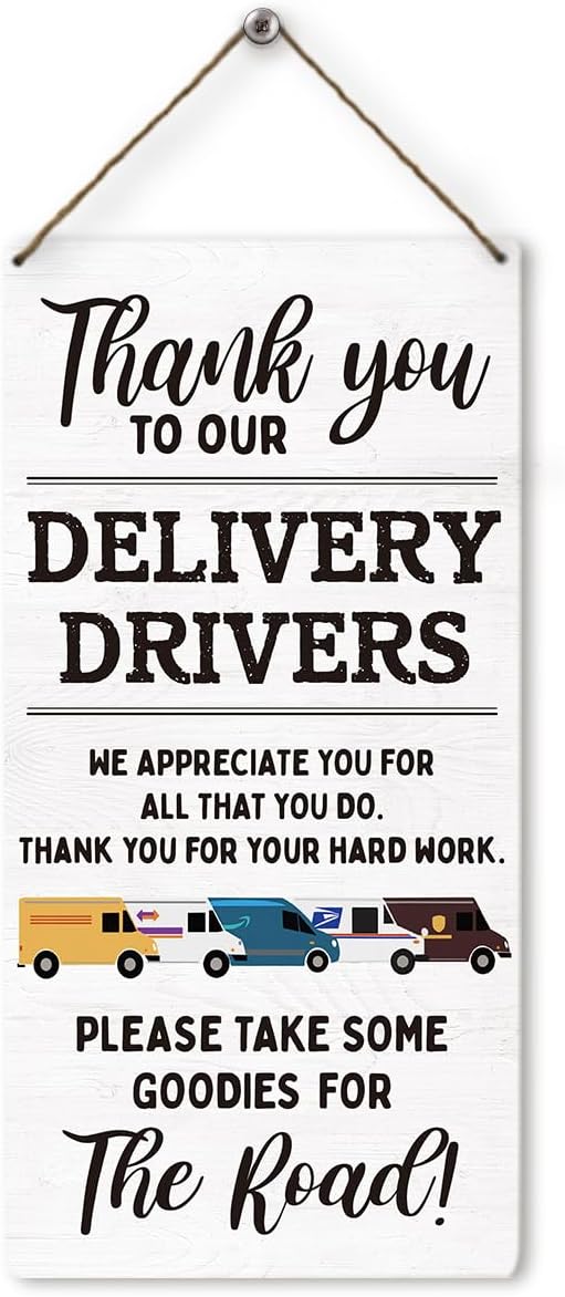 Delivery Driver Appreciation Sign Delivery Driver Appreciation Sign
