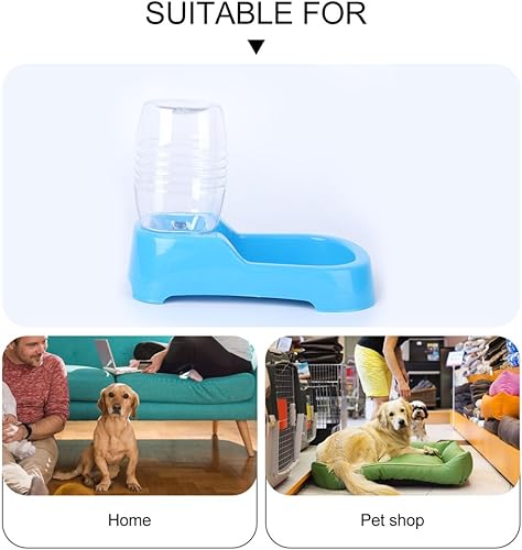 Miniatura 5 de POPETPOP Comedero automático para mascotas, plástico, adecuado para gatos y perros, múltiples mascotas
