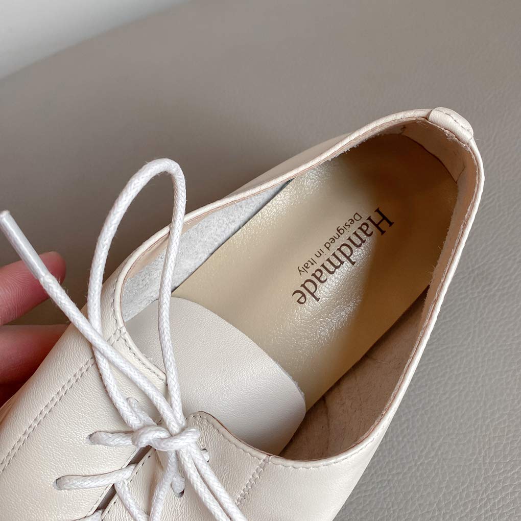 Derbies Femme Cuir Confort Chaussures Oxford a Talons Printemps Automne