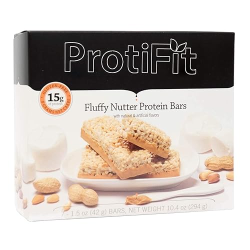 Proti Fit - Barra de aperitivos baja en calorías para dietas saludables 053oz de proteína bajo en carbohidratos bajo en azúcar 7 porciones por caja