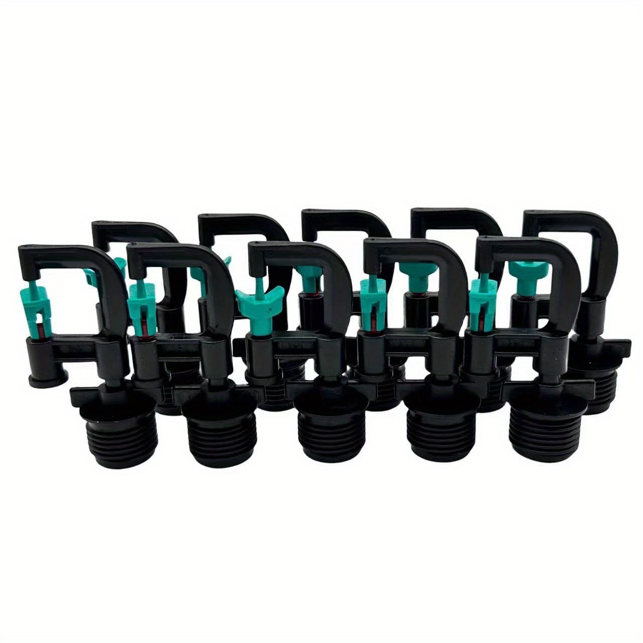10Pcs Refraction Spray Nozzle, G Type Micro Rotating Nozzle Watering Sprinkler, for Irrigating Fruit Trees, Shrubs, Greenhouses, Nurseries, Net Rooms and Other Crops on The Ground