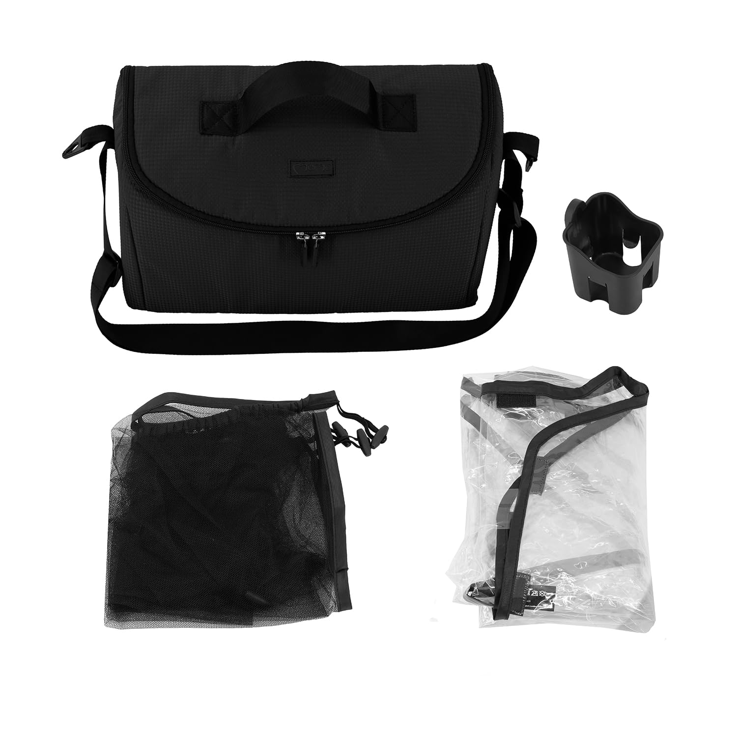 Silla de paseo MoMi CLARA a partir de 6 meses, hasta 22 kg de peso corporal, arnés de seguridad de 5 puntos, cubrepiernas, portavasos, cesta de compra, bolso, mosquitera, protector de lluvia