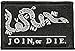 Join Or Die Tactical Patch - Black by Gadsden and Culpeper