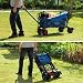 BEAU JARDIN Carretillas de Carro Plegable con Freno con Carro Plegable de...