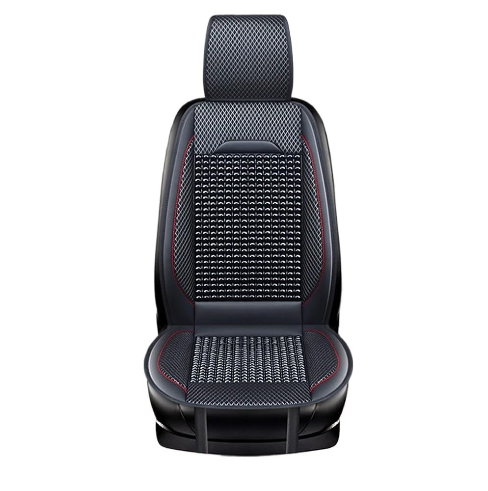 Housse de siège voiture en cuir PU et perles de bambou de qualité supérieure