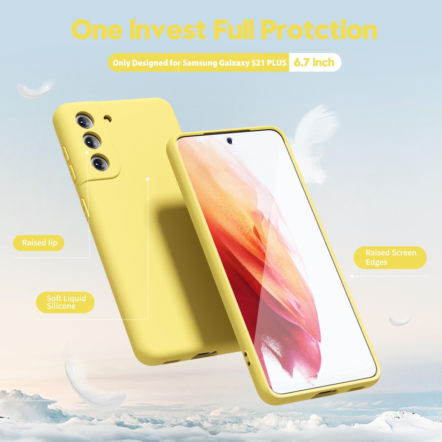 oakxco for Samsung Galaxy S24 Ultra Phone Case Liquid Silicone, Thin Slim Soft Rubber Gel TPU Plain Simple Cover for Women Girl Cute, Matte Solid Color, Brown Khaki Nude — view 667
