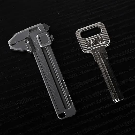 Mini calibrador vernier mecánico 0-50mm de aleación zinc-aluminio miniatura 7