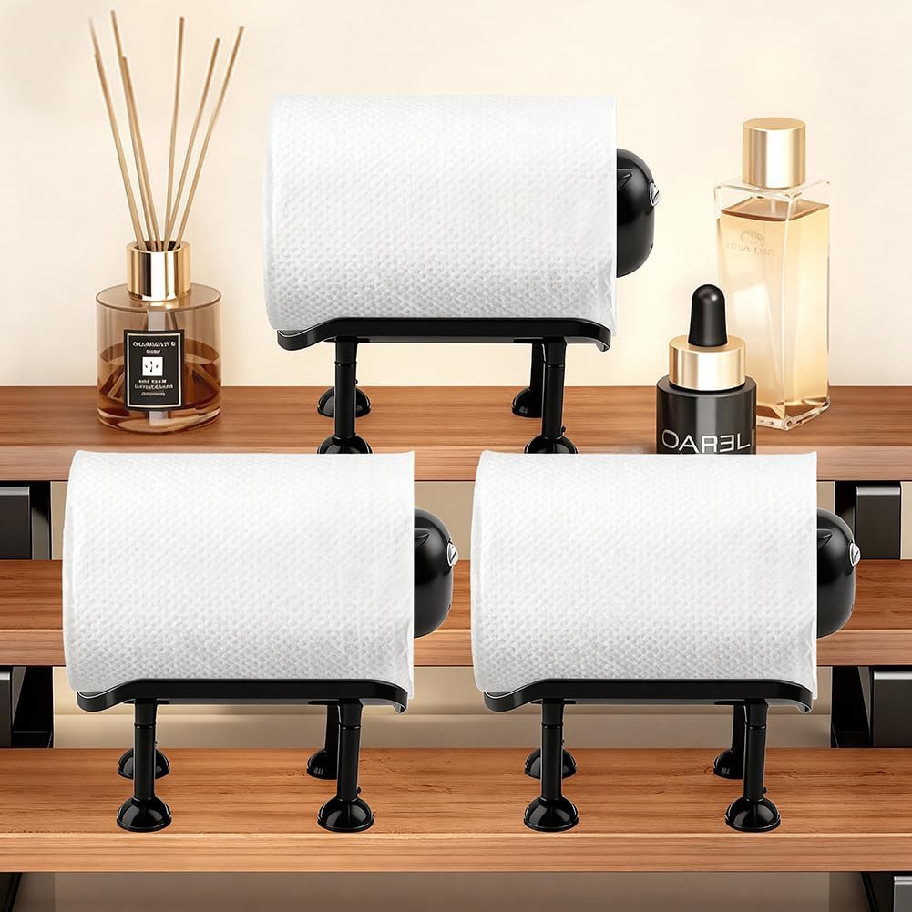 3-Pack Sheep Toilet Paper Holder Stand, Freestanding Plastic Toilet Roll Holder Set for Bathroom Decor Storage, Novelty Countertop Stand & Fun Housewarming Gift (Holds 3 Rolls Total)